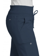 Pantalon médical femme, couleur gris anthracite vue détail, Barco One (5206)