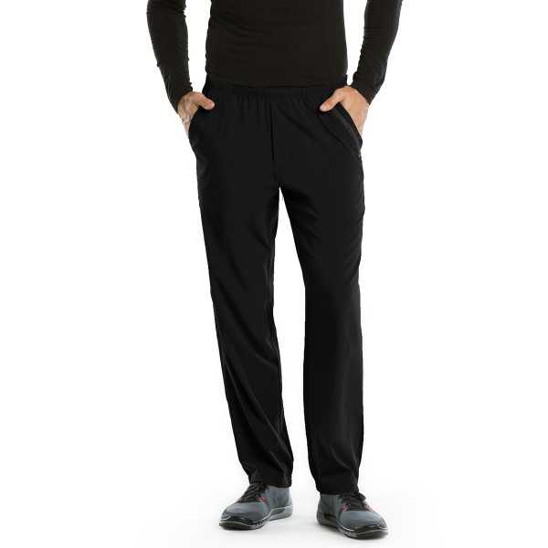Pantalon médical homme, couleur noir vue de face Barco One (0217)