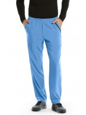 Pantalon médical homme, couleur bleu ciel vue de face Barco One (0217)