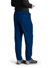 Pantalon médical homme, couleur bleu marine vue de dos Barco One (0217)
