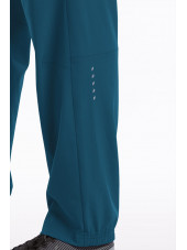 Pantalon médical homme, couleur vert caraibe vue détail Barco One (0217)