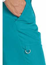 Pantalon homme, Barco, couleur teal blue vue détail, collection "Grey's Anatomy" (0203-)