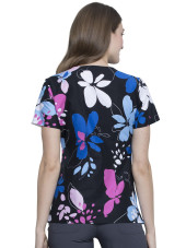 Blouse médicale imprimée "Minnie", Collection Tooniforms Disney (TF626)