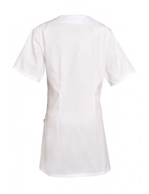 Blouse médicale Femme blanche manches courtes Marina, SNV (MARCP00000) vue modèle