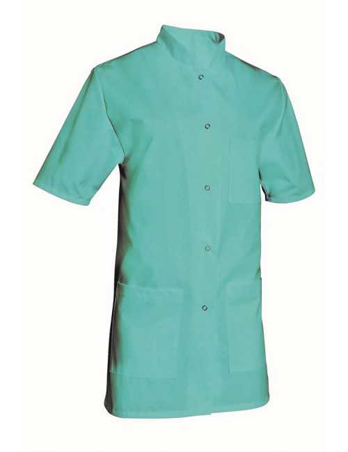 Blouse médicale Femme couleur manches courtes Poly/Coton Denise, SNV (DENCP020) couleur bleu nautique