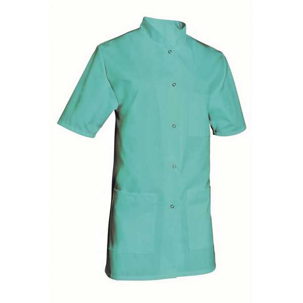 Blouse médicale Femme couleur manches courtes Poly/Coton Denise, SNV (DENCP020) couleur vert aqua