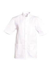 Blouse médicale Homme blanche manches courtes Poly/Coton Denis, SNV (DENCP00000) vue face