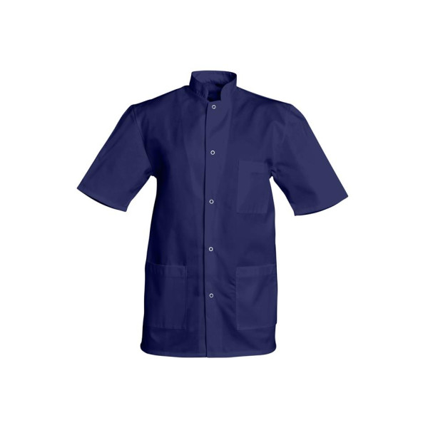 Blouse médicale Homme couleur manches courtes Poly/Coton Denis, SNV (DENCP000) couleur bleu marine