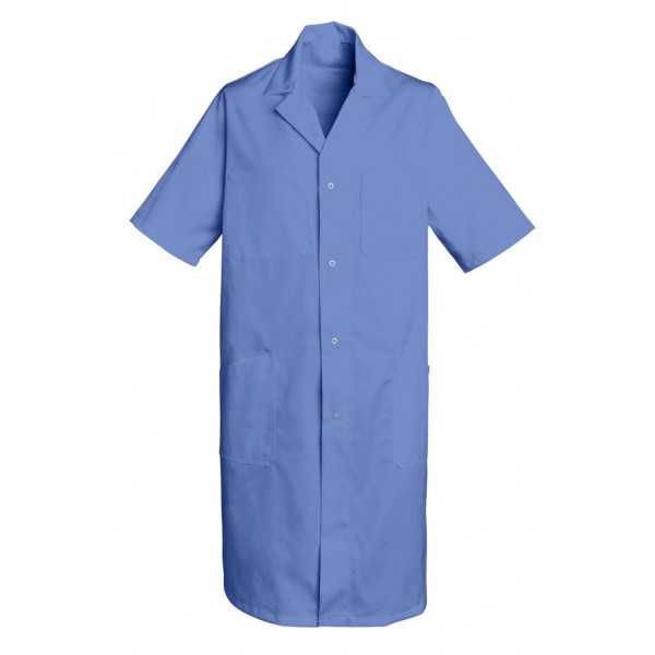 Blouse médicale Longue Homme Bleu Poly/Coton Oscar, SNV (OSCARMC0) couleur bleu