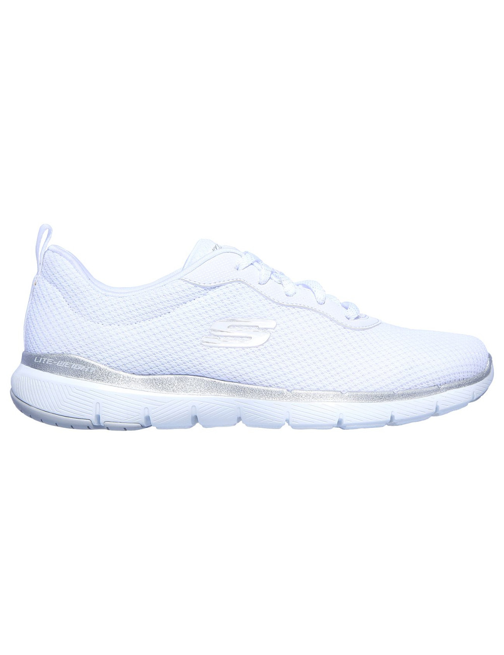 skechers flex appeal 3.0 metal works sneakers low