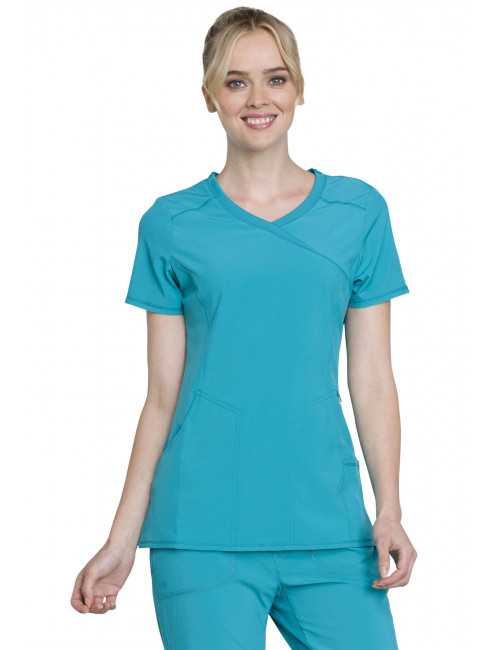 Blouse Médicale Femme Antibactérienne Cherokee, Collection "Infinity" (2625A) corail
