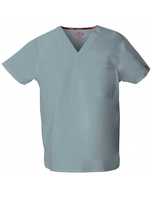 Blouse médicale Homme, Dickies, poche cœur, Collection "EDS signature" (83706), couleur gris clair, vue produit