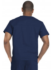 Blouse médicale 2 poches, Homme, Dickies, Collection "Genuine" (GD640), couleur bleu marine vue dos