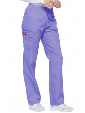 Pantalon médical Unisexe élastique, Dickies, Collection "EDS signature" (86106), couleur orchidée, vue droit