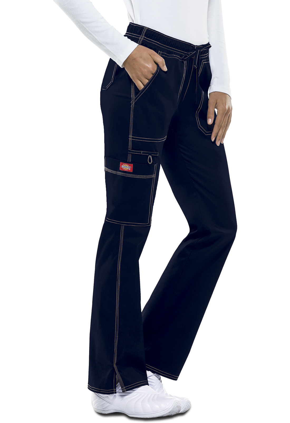 Pantalon médical élastique femme gris Dickies