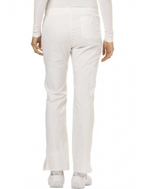 Pantalon médical Femme Cordon, Dickies, Collection "GenFlex" (DK100), couleur blanc vue dos