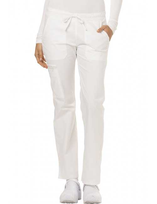 Pantalon médical Femme Cordon, Dickies, Collection "GenFlex" (DK100), couleur blanc vue face