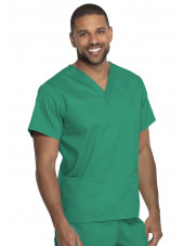 Blouse médicale 2 poches, Homme, Dickies, Collection "Genuine" (GD640), couleur vert vue droit