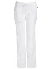 Pantalon médical élastique et cordon Antimicrobien, Cherokee collection "Infinity" (1123A), vue face, couleur blanc