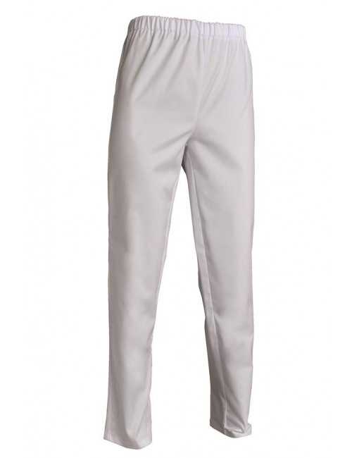 White Poly/Cotton Unisex Medical Pants, SNV (ADLX00000)