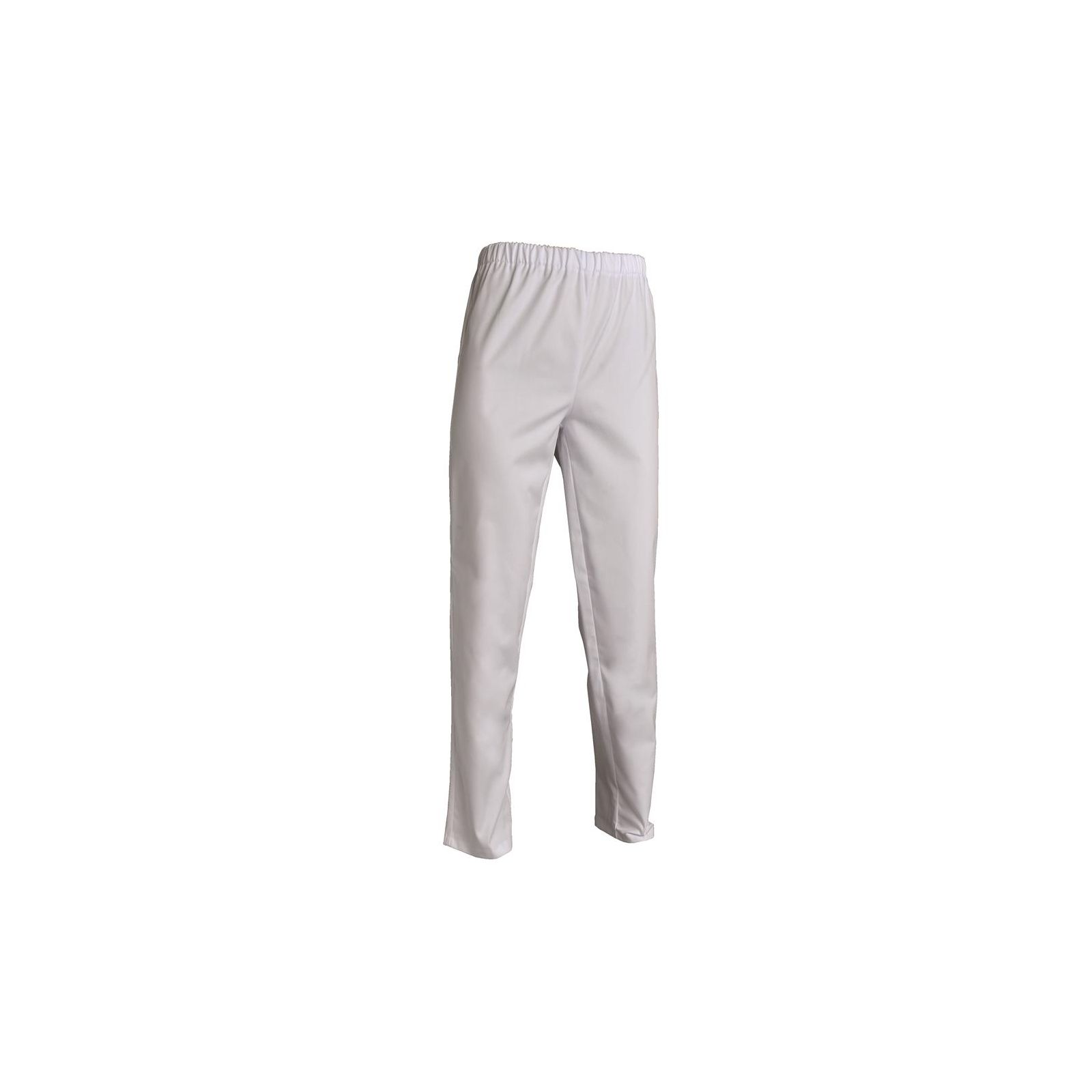 Pantalon médical blanc Poly/Coton Unisexe, SNV (ADLX00000) couleur blanc poly/coton face