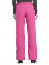 Pantalon médical Femme cordon et élastique, Cherokee Workwear Originals (4020), couleur rose vue dos