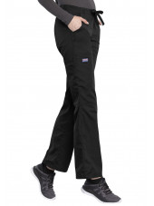 Pantalon médical Femme cordon et élastique, Cherokee Workwear Originals (4020), couleur noir vue coté droit