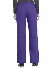 Pantalon médical Femme cordon et élastique, Cherokee Workwear Originals (4020), couleur aubergine vue dos