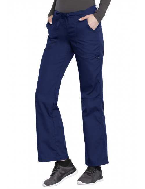 Pantalon médical Femme cordon et élastique, Cherokee Workwear Originals (4020), couleur turquoise vue face