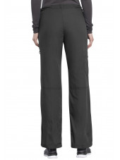 Pantalon médical Femme cordon et élastique, Cherokee Workwear Originals (4020), couleur gris anthracite vue dos