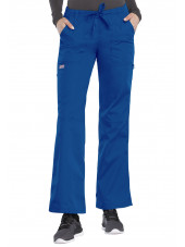 Pantalon médical Femme cordon et élastique, Cherokee Workwear Originals (4020), couleur bleu royal vue face