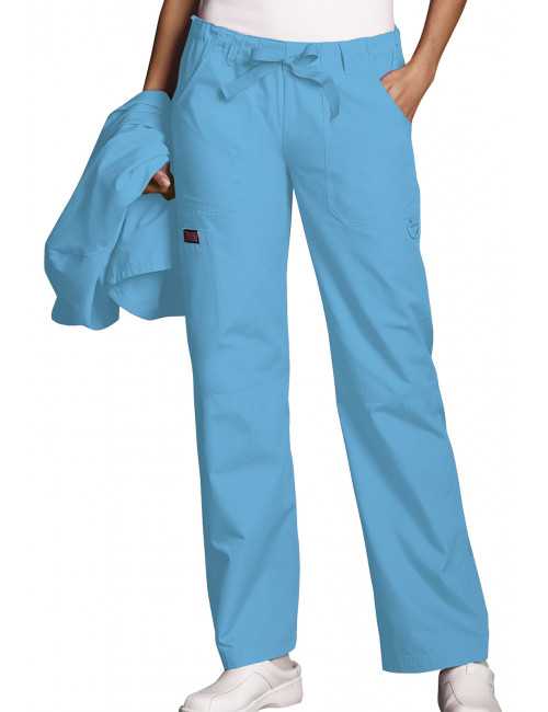 Pantalon médical Femme cordon et élastique, Cherokee Workwear Originals (4020), couleur malibu