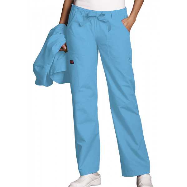 Pantalon médical Femme cordon et élastique, Cherokee Workwear Originals (4020), couleur malibu