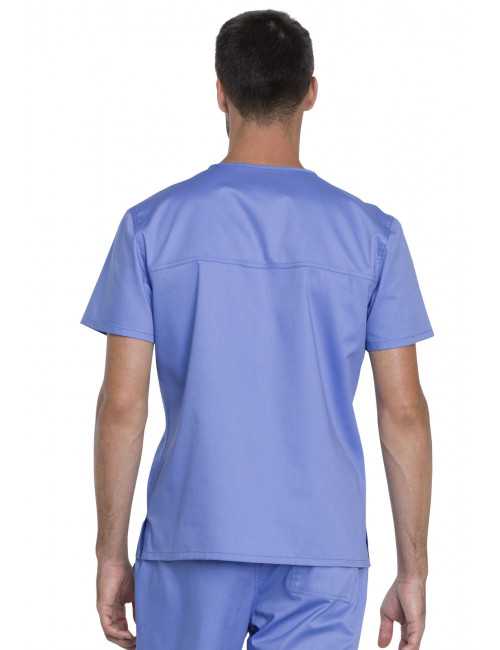Blouse médicale Unisexe, Dickies, Collection "Genuine" (GD620) couleur bleu ciel vue dos