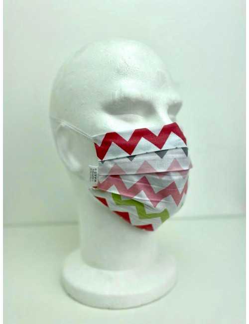 Lot 10 - Masque de protection Unisexe motifs vagues vue modèle 1