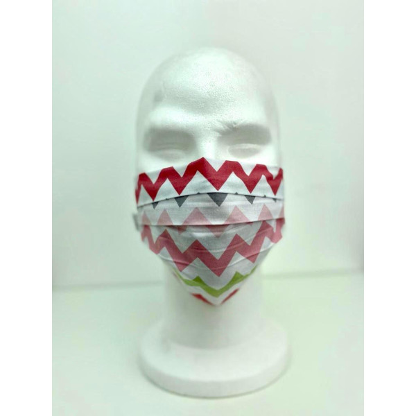 Lot 10 - Masque de protection Unisexe motifs vagues vue modèle 1