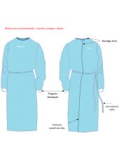 Surblouse en tissu lavable recommandée ARS, Unisexe (CH13-0)