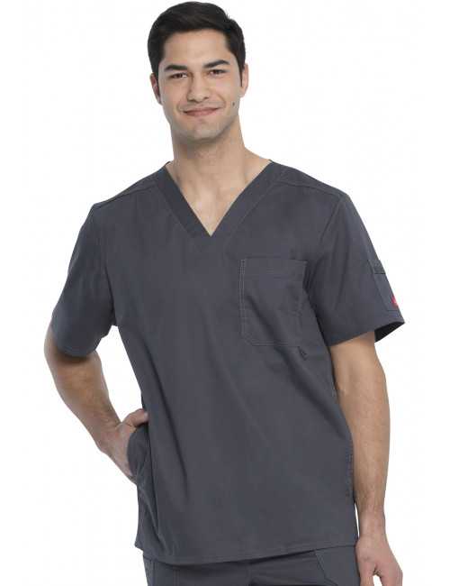 Blouse médicale Homme Dickies, Collection "Genflex" (81722) gris anthracite face