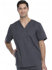 Blouse médicale Homme Dickies, Collection "Genflex" (81722) gris anthracite face
