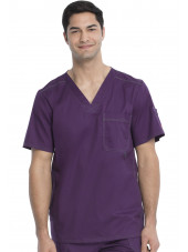 Blouse médicale Homme Dickies, Collection "Genflex" (81722) aubergine face