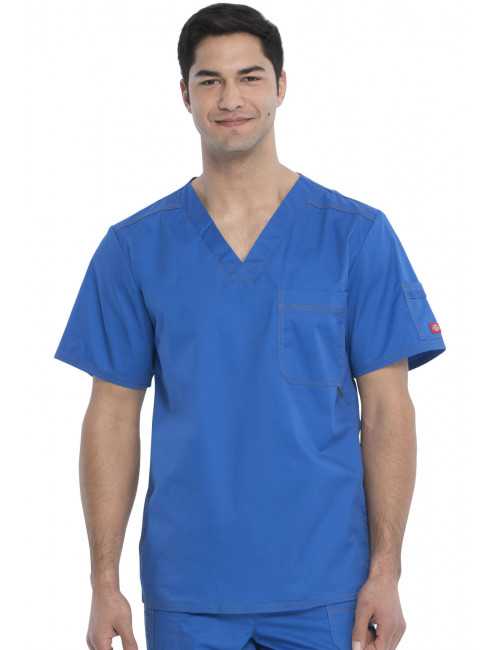 Blouse médicale Homme Dickies, Collection "Genflex" (81722) bleu royal face 2