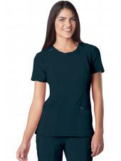Blouse médicale antimicrobienne Femme Col rond, Cherokee, Collection "Infinity" (2624A) couleur vert caraibe