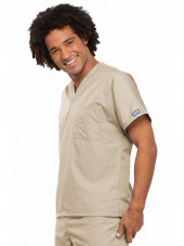 Blouse médicale Homme, Cherokee Workwear Originals (4777) beige droit