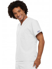 Blouse médicale Homme, Cherokee Workwear Originals (4777) blanc droit