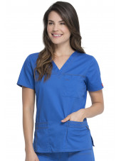 Blouse Médicale Femme, Dickies, Collection "GenFlex" (817455) bleu royal droit