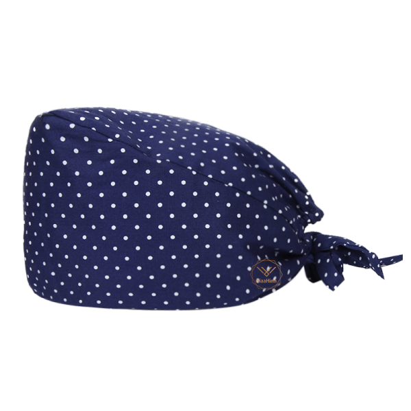 Calot médical "Pois blancs" (209-0007) vue produit