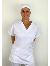 Blouse médicale blanche Lavage 60 degrés (BLOUSE01-CMT)