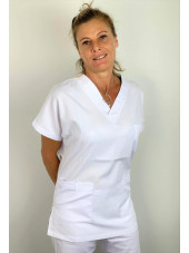 Blouse médicale blanche Lavage 60 degrés (BLOUSE01-CMT)