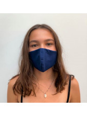 Lot 3 - Masque enfant de protection Antimicrobien (CR500Y) ado bleu face