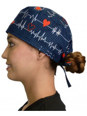 Calot médical "Battements de Coeur" (210-8107) vue droite